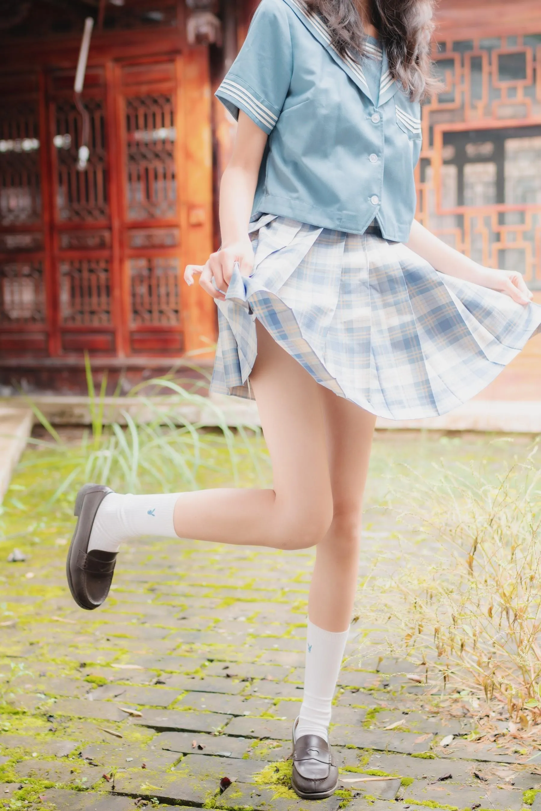 西瓜少女 NO.001 丽江写真JK [45P]插图3